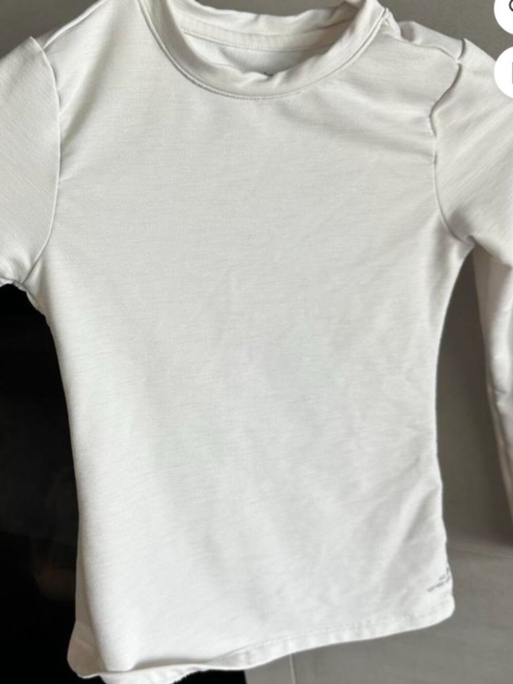 BCG Cold Weather Youth XS White Long Sleeve Base Layer Shirt